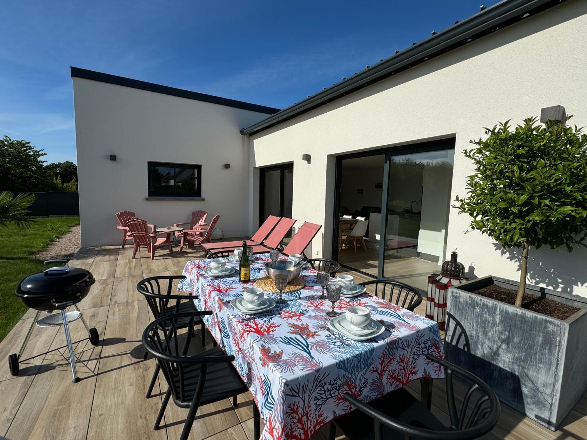 Maison Neuve 4 Etoiles Plain-Pied Proche De La Mer Plurien Bagian luar foto