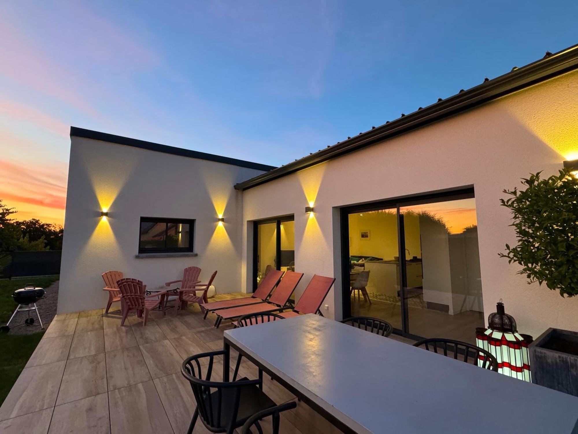 Maison Neuve 4 Etoiles Plain-Pied Proche De La Mer Plurien Bagian luar foto